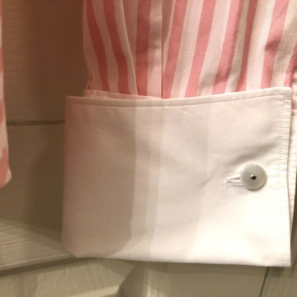 Burberry London Striped Blouse w/French Cuffs - S - Picture 7 of 7